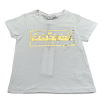 Gaelle T-Shirt Girocollo tinta unita con Stampa Bianco per Bambina 2746M0710 BIANCO GAELLE 