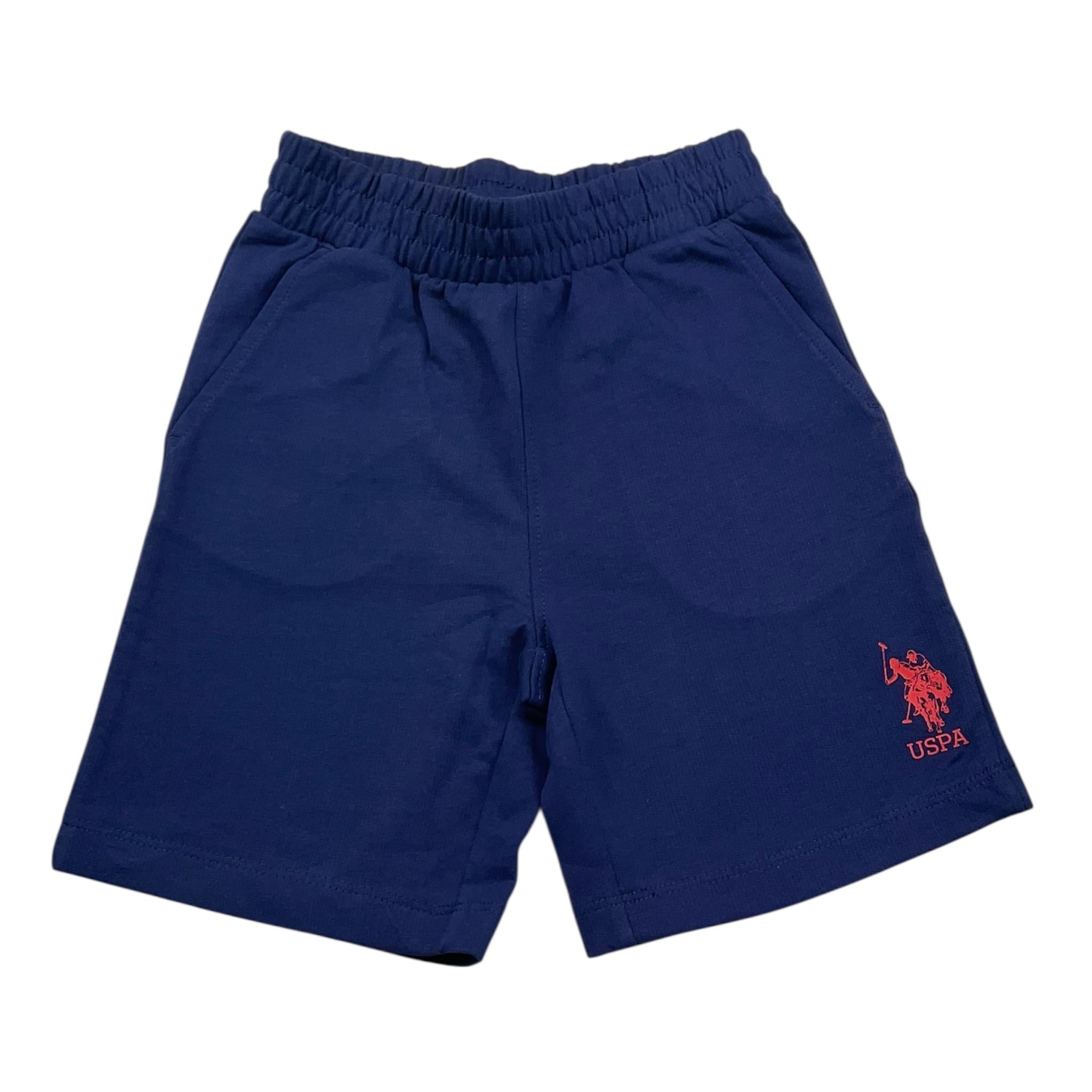 U.S. Polo Assn Bermuda Tinta Unita con Logo per Neonato US4153200 BLU U.S. POLO ASSN 