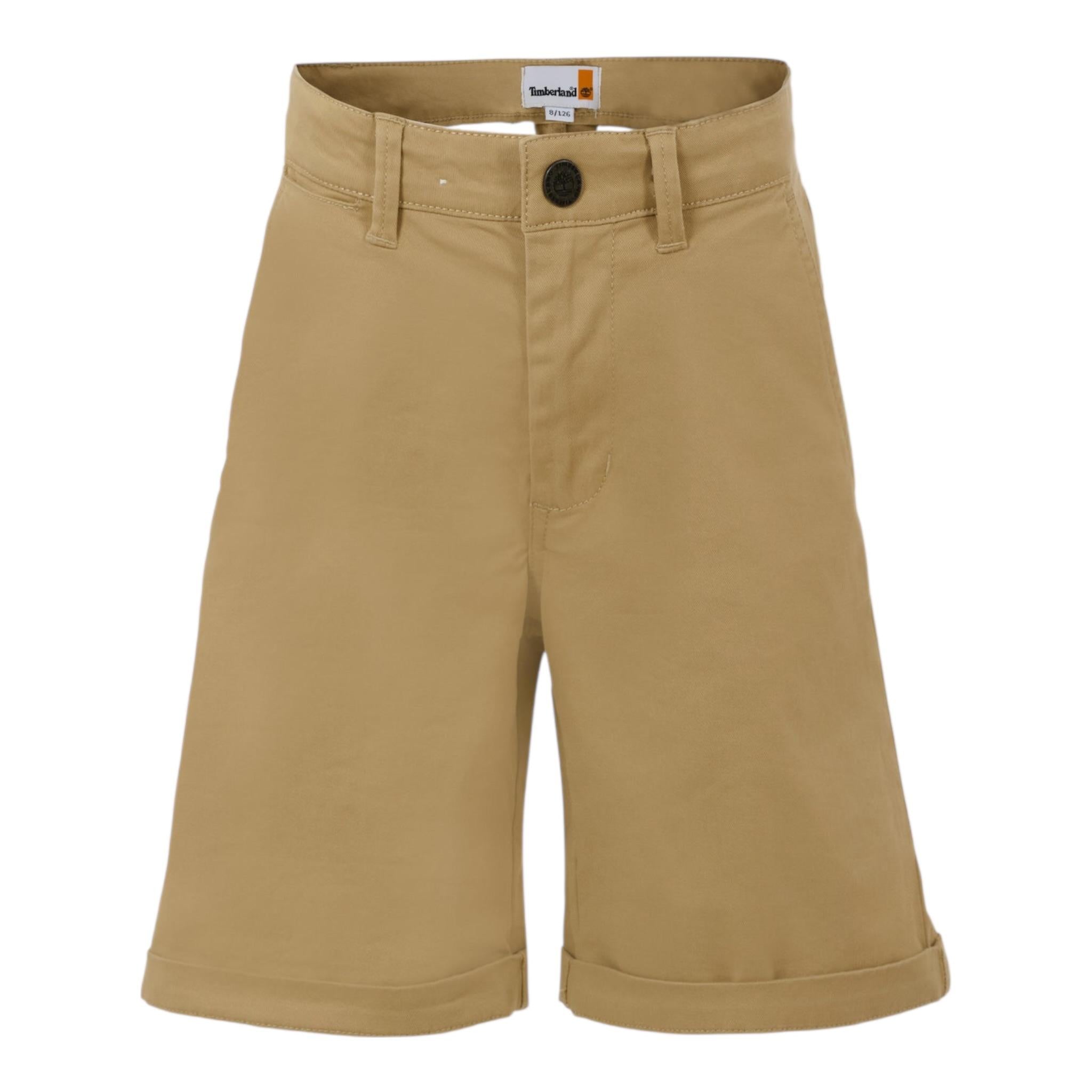 Timberland Bermuda Tinta Unita con Tasche America per Bambino T60453X BEIGE TIMBERLAND 