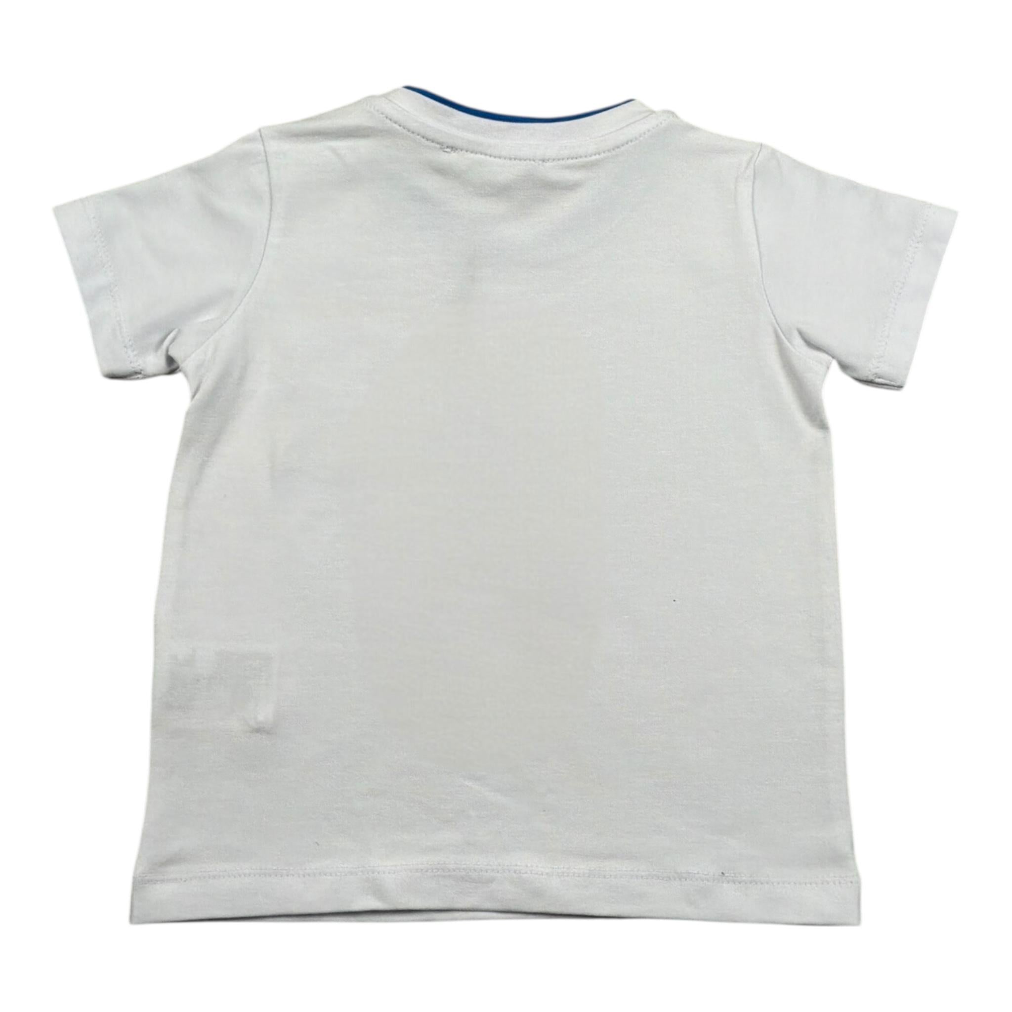 Daniele Alessandrini T-Shirt Girocollo Tinta Unita con Taschino per Neonato 1296M0844 BIANCO DANIELE ALESSANDRINI 