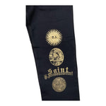 DANIELE ALESSANDRINI pantalone tinta unita modello tuta con stampa Nero per Bambino 1231PF00102 NERO DANIELE ALESSANDRINI 