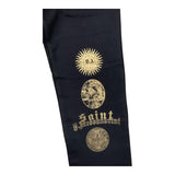 DANIELE ALESSANDRINI pantalone tinta unita modello tuta con stampa Nero per Bambino 1231PF00102 NERO DANIELE ALESSANDRINI 