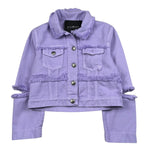 John Richmond Giubbino In Denim Tinta Unita  per Bambina RGP26152GB LILLA JOHN RICHMOND 