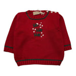 LA STUPENDERIA maglia girocollo tinta unita con ricami Rosso per Bambino WCPL61 ROSSO LA STUPENDERIA 