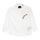 John Richmond Camicia Tinta Unita con Stampa per Neonato RBP25016CAX BIANCO JOHN RICHMOND 