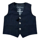 Daniele Alessandrini Gilet Tinta Unita per Neonato 1296B00165 BLU DANIELE ALESSANDRINI 