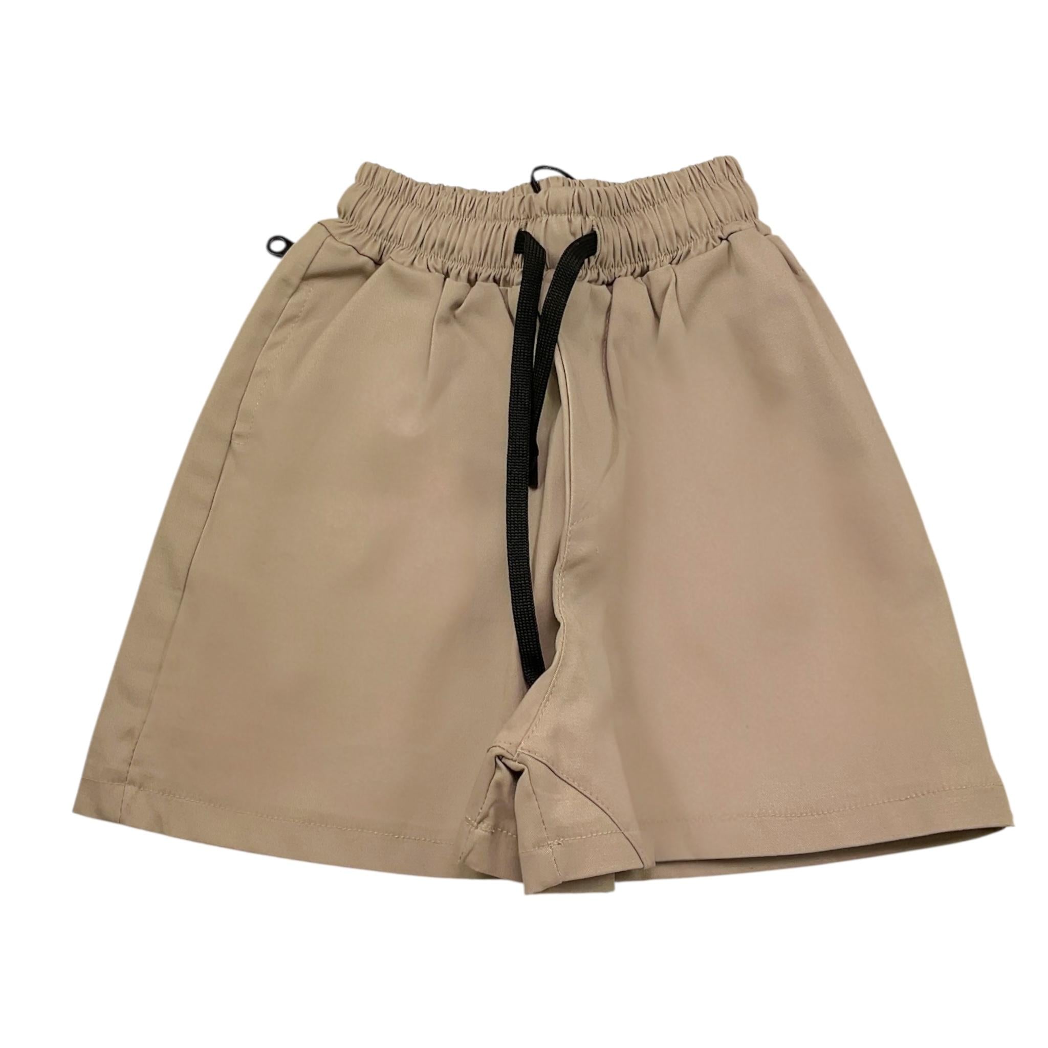 Stay Street Bermuda Tinta Unita con Elastico In Vita per Neonato BRB903 BEIGE STAY STREET 