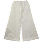 Fun & Fun Pantalone Tinta Unita Modello A Palazzo per Bambina FNCJPT01074 BIANCO FUN & FUN 