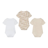 Guess Set 3 Pezzi Body con Fantasia per Neonato H4RW10KAE10 BIANCO/BEIGE GUESS 