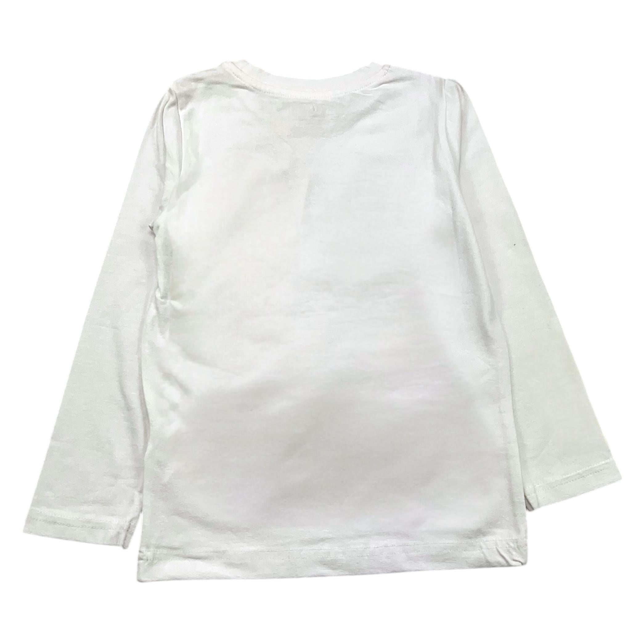 EMC shirt girocollo tinta unita con stampa in contrasto Bianco per Bambino BX2310 BIANCO EMC 