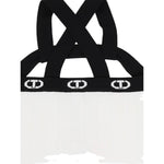 Twinset Top Bicolore con Logo per Bambina 251GJ3QW2 BIANCO/NERO TWINSET 