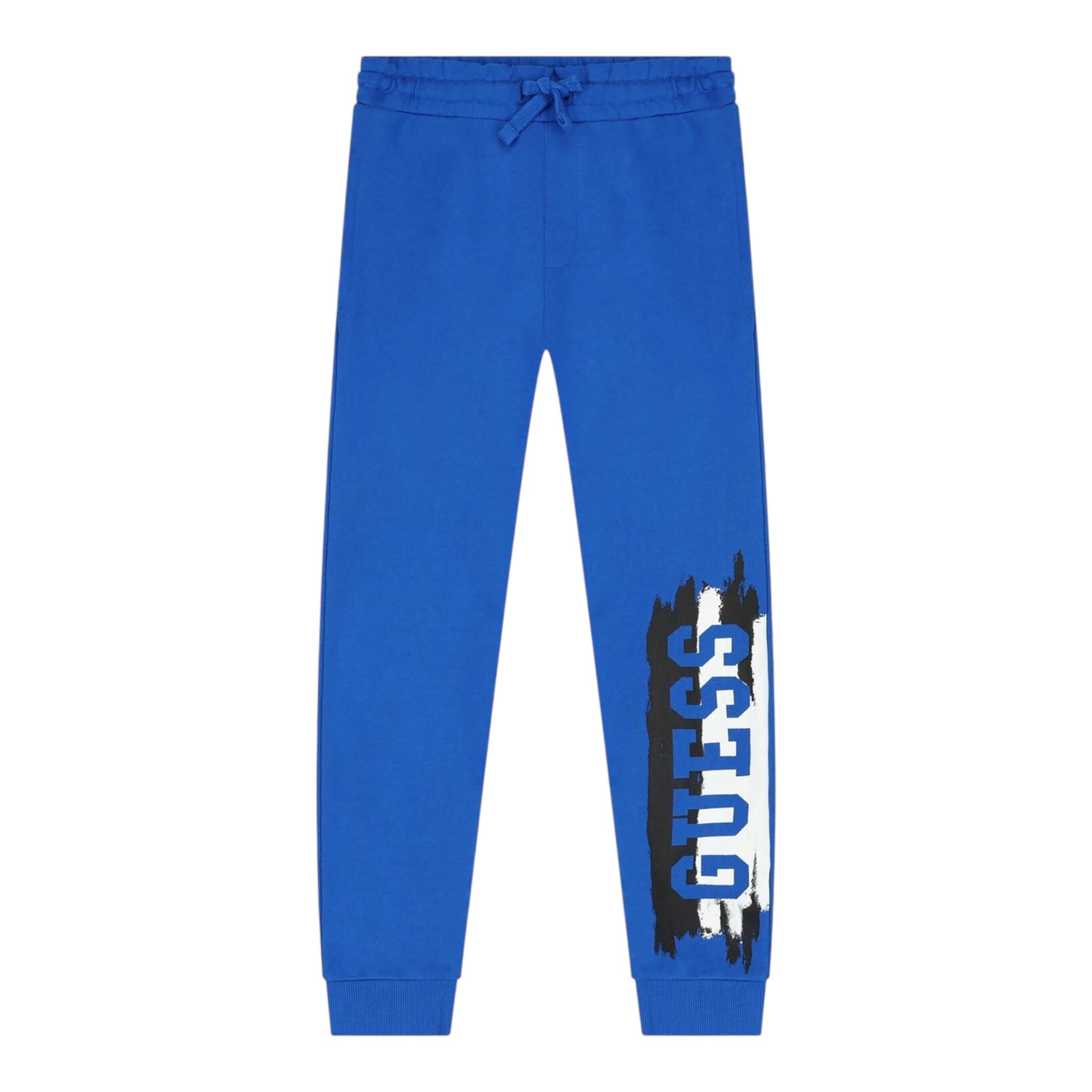 GUESS pantalone tuta tinta unita logato Cobalto per Bambino N4YQ11KA6R COBALTO GUESS 
