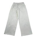 Manila Grace Pantalone Tinta Unita Modello Palazzo per Bambina MG2749 BIANCO MANILA GRACE 