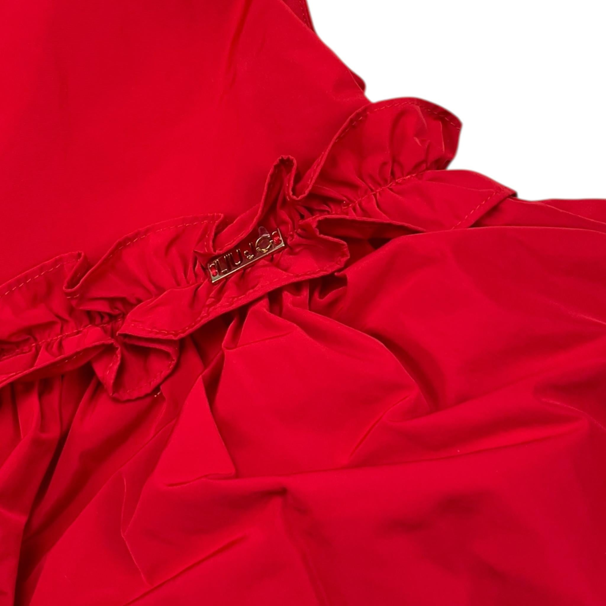 LIU JO abito giromanica tinta unita  Rosso per Bambina KF3073J ROSSO LIU JO 