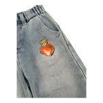 Moschino Jeans Tinta Unita con Elastico In Vita per Neonata MDP03I AZZURRO MOSCHINO 