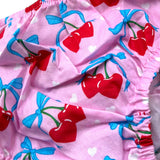 Saint Barth Costume Modello Slip Tinta Unita con Stampa per Bambina 00971L ROSA SAINT BARTH 