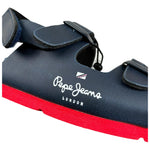 Pepe Jeans Sandalo Tinta Unita con Logo per Neonato PBS90056N BLU PEPE JEANS 