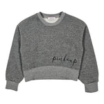 PINKO felpa girocollo tinta unita con stampa Grigio per Neonata F4PIJGSW161N GRIGIO PINKO 