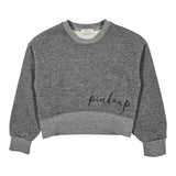 PINKO felpa girocollo tinta unita con stampa Grigio per Neonata F4PIJGSW161N GRIGIO PINKO 