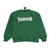 DISCLAIMER felpa girocollo tinta unita con stampa Verde per Bambino 24IDK58244 VERDE DISCLAIMER 