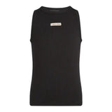 Calvin Klein Canotta Tinta Unita Giromanica con Stampa per Bambina IG0IG02871X NERO CALVIN KLEIN 