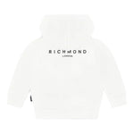 John Richmond Felpa con Zip E Cappuccio Tinta Unita per Neonato RIP25015FE BIANCO JOHN RICHMOND 