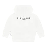 John Richmond Felpa con Zip E Cappuccio Tinta Unita per Neonato RIP25015FE BIANCO JOHN RICHMOND 
