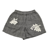 ERMANNO SCERVINO short tinta unita con fantasia a righe Bianco per Bambina SFBE004 BIANCO ERMANNO SCERVINO 