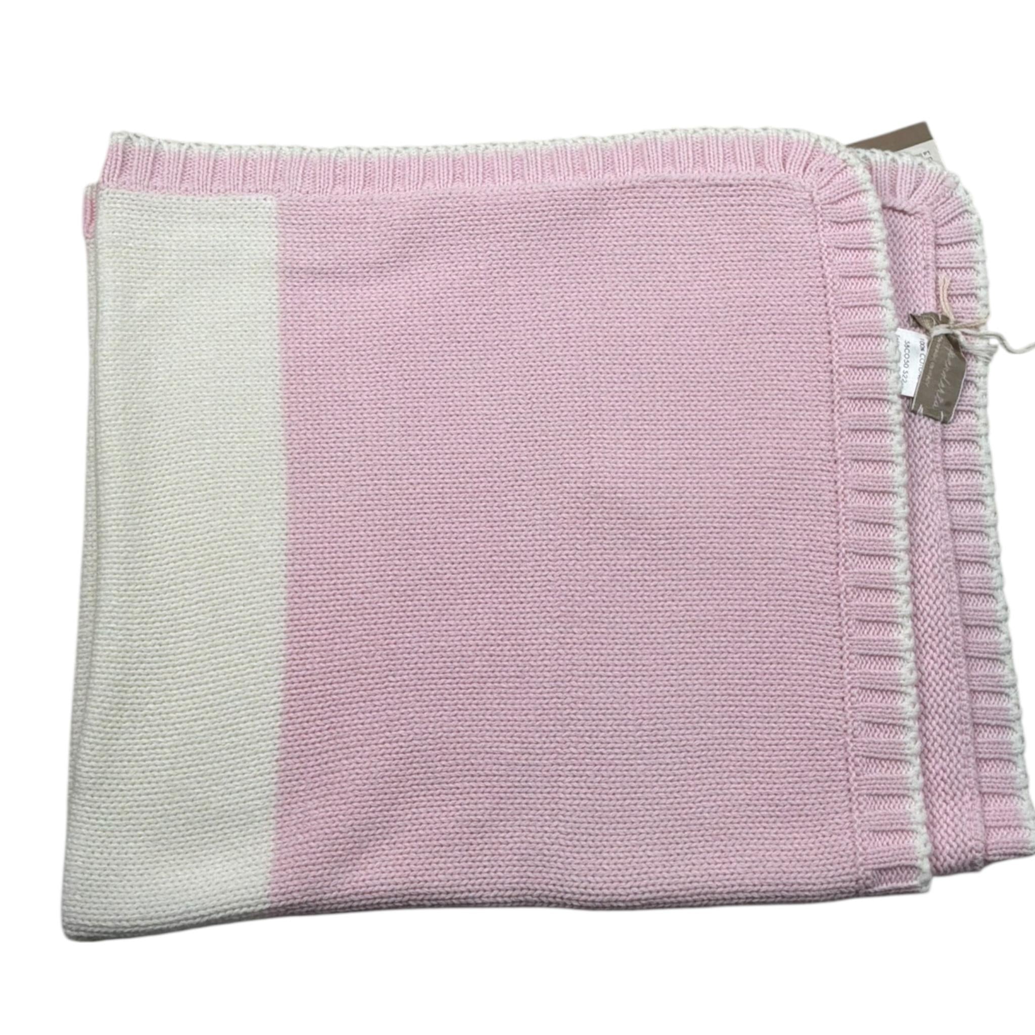 La Stupenderia Coperta Bicolore per Neonata SBCO50102103 BIANCO/ROSA LA STUPENDERIA 