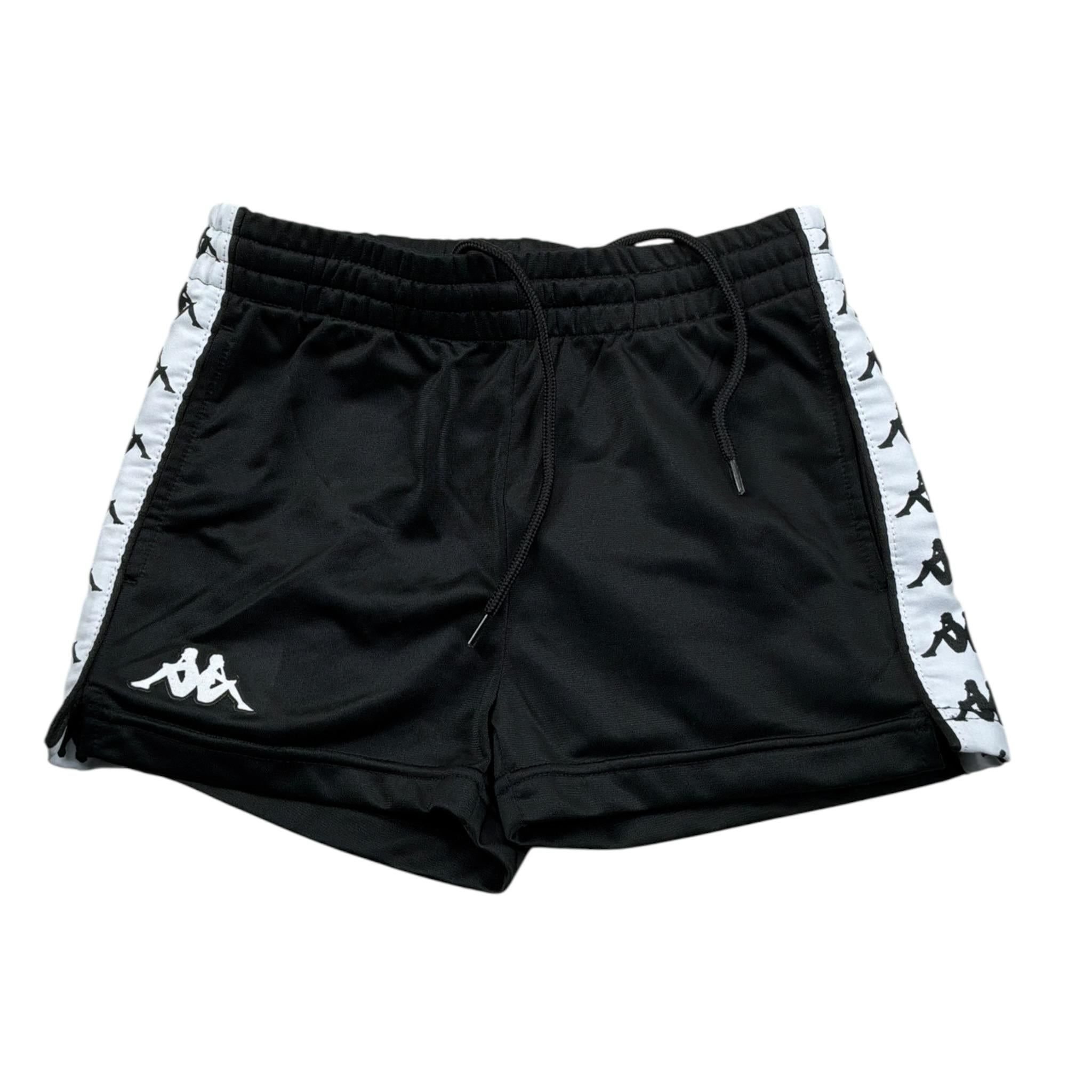 Kappa Short tinta unita con Logo Nero per Bambina 304S7L0 NERO KAPPA 
