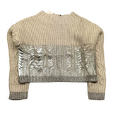 DIXIE maglia girocollo tinta unita Beige per Bambina NB10230G67 BEIGE DIXIE 