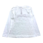 CHIARA FERRAGNI shirt girocollo tinta unita con stampa Bianco per Bambina 59B609 BIANCO CHIARA FERRAGNI 