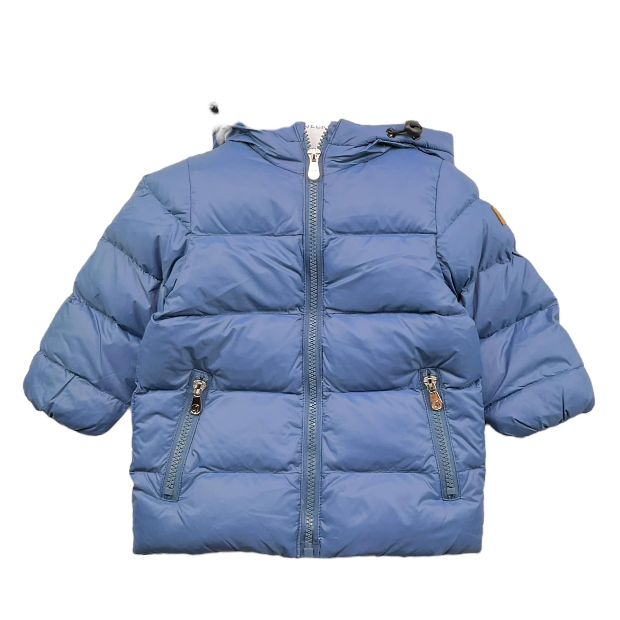 JECKERSON giubbino tinta unita con zip e cappuccio Blu per Neonato JN3718 BLU JECKERSON 