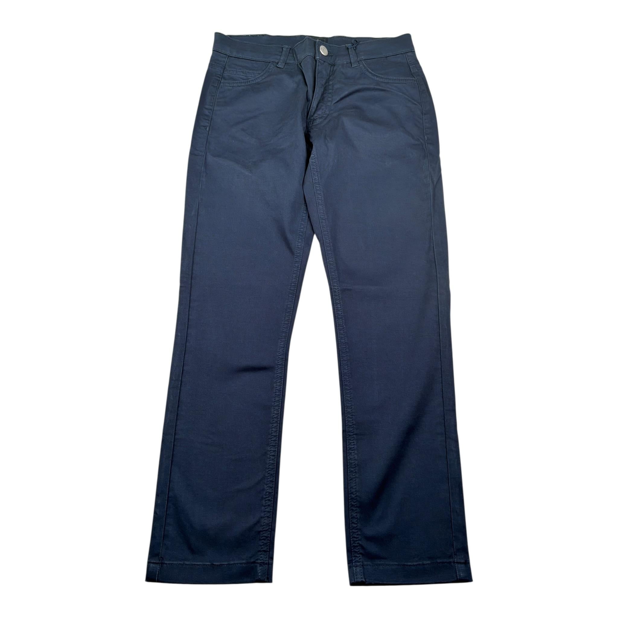 Fay Pantalone tinta unita con Bottone Blu per Bambino FS6P10 BLU FAY 