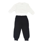 John Richmond Completo 2 Pezzi Felpa-Pantalone per Bambina RGA24125CF BIANCO/NERO JOHN RICHMOND 