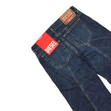 Diesel Jeans Tinta Unita Modello Palazzo per Bambina J01919X BLU DIESEL 