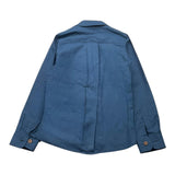 Over-D Camicia Tinta Unita Manica Lunga Blu Per Bambino