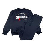 ZU+ELEMENTS completo 2pz felpa-pantalone tinta unita Blu per Bambino ZU1718 BLU ZU+ELEMENTS 