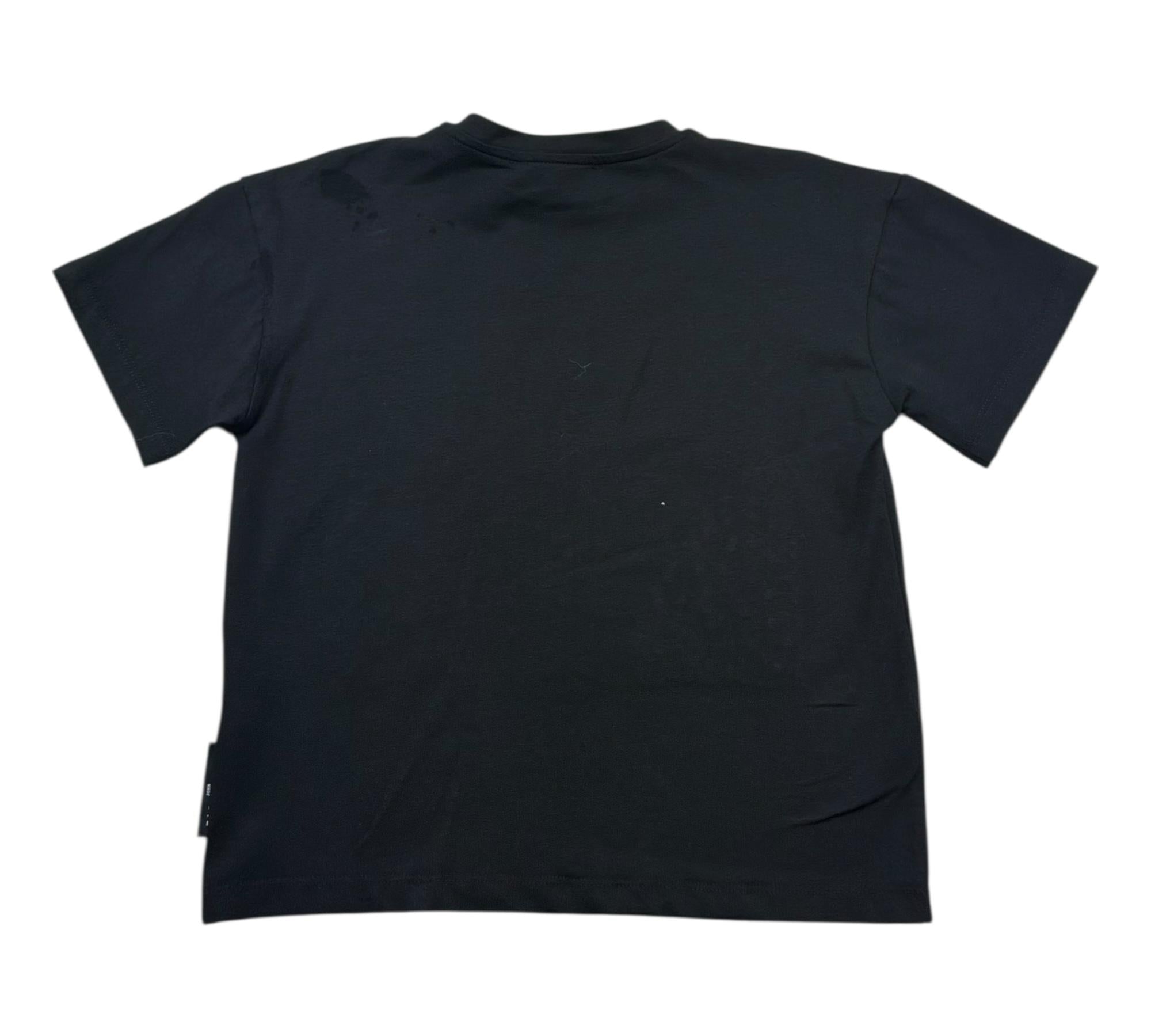 John Richmond T-Shirt Girocollo Tinta Unita con Brillantini per Bambina RGP26065TS NERO JOHN RICHMOND 