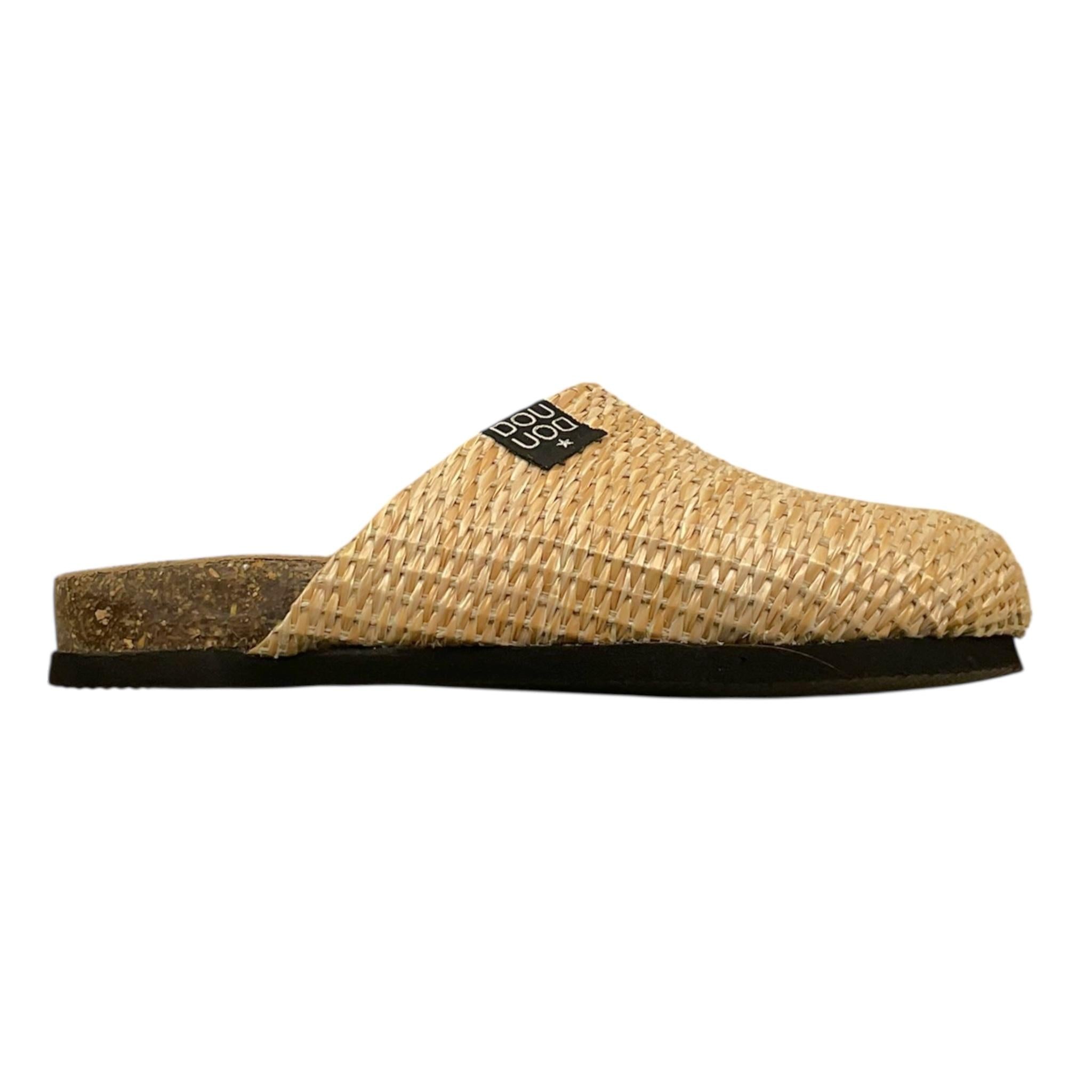 Dou Dou Ciabatta Tinta Unita In Paglia per Bambina BIRKY499 BEIGE DOU DOU 