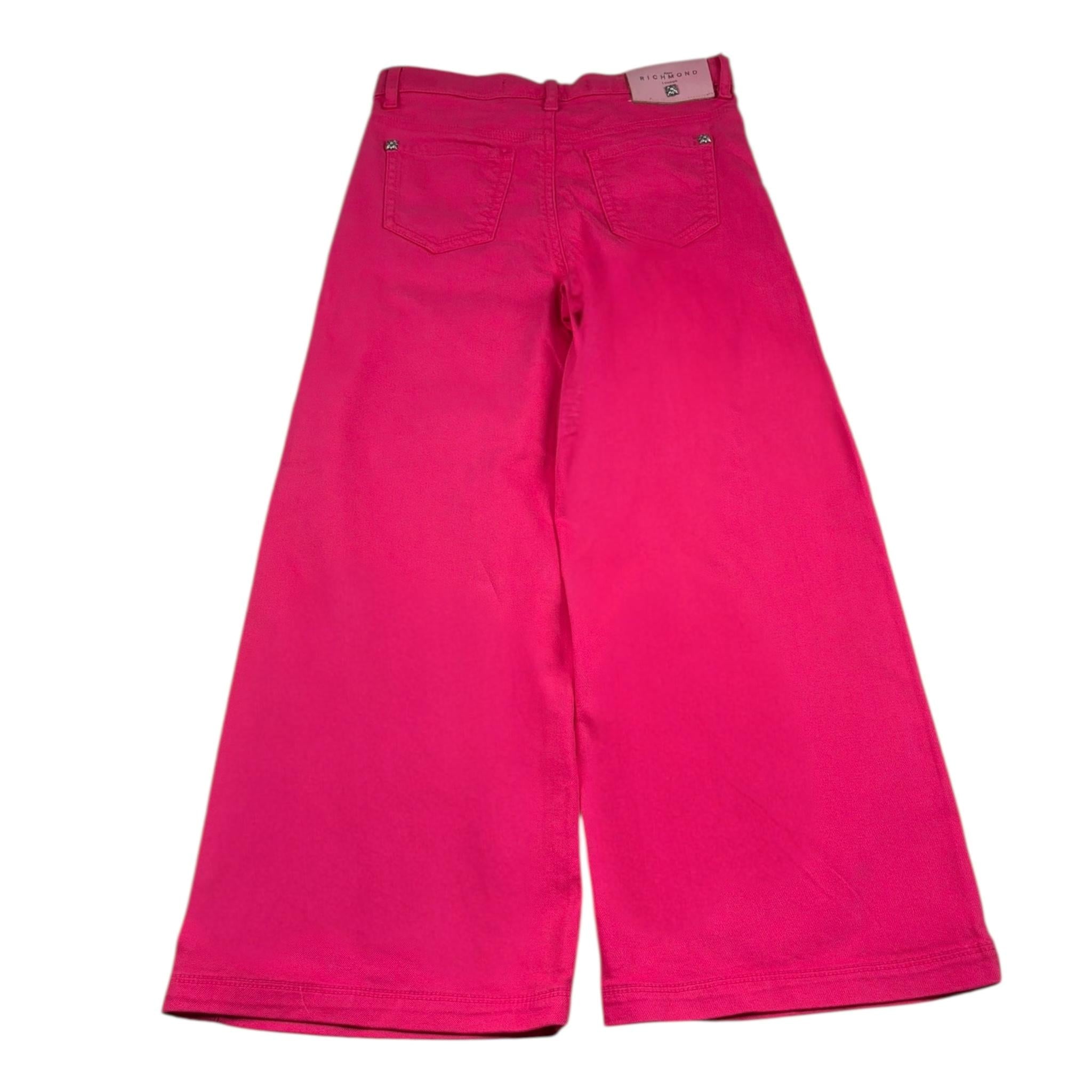 John Richmond Jeans Modello A Palazzo Tinta Unita per Bambina RGP26162PA FUXIA JOHN RICHMOND 