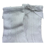 Mayoral Calzini Tinta Unita con Fiocco per Neonata 9595 BIANCO MAYORAL 