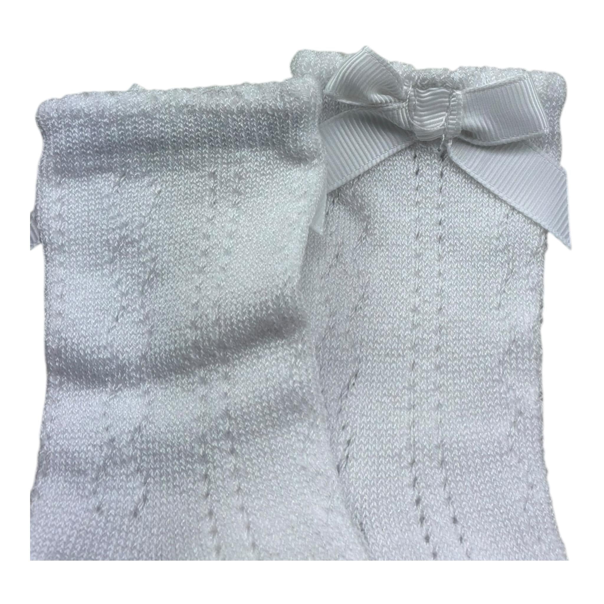 Mayoral Calzini Tinta Unita con Fiocco per Neonata 9595 BIANCO MAYORAL 