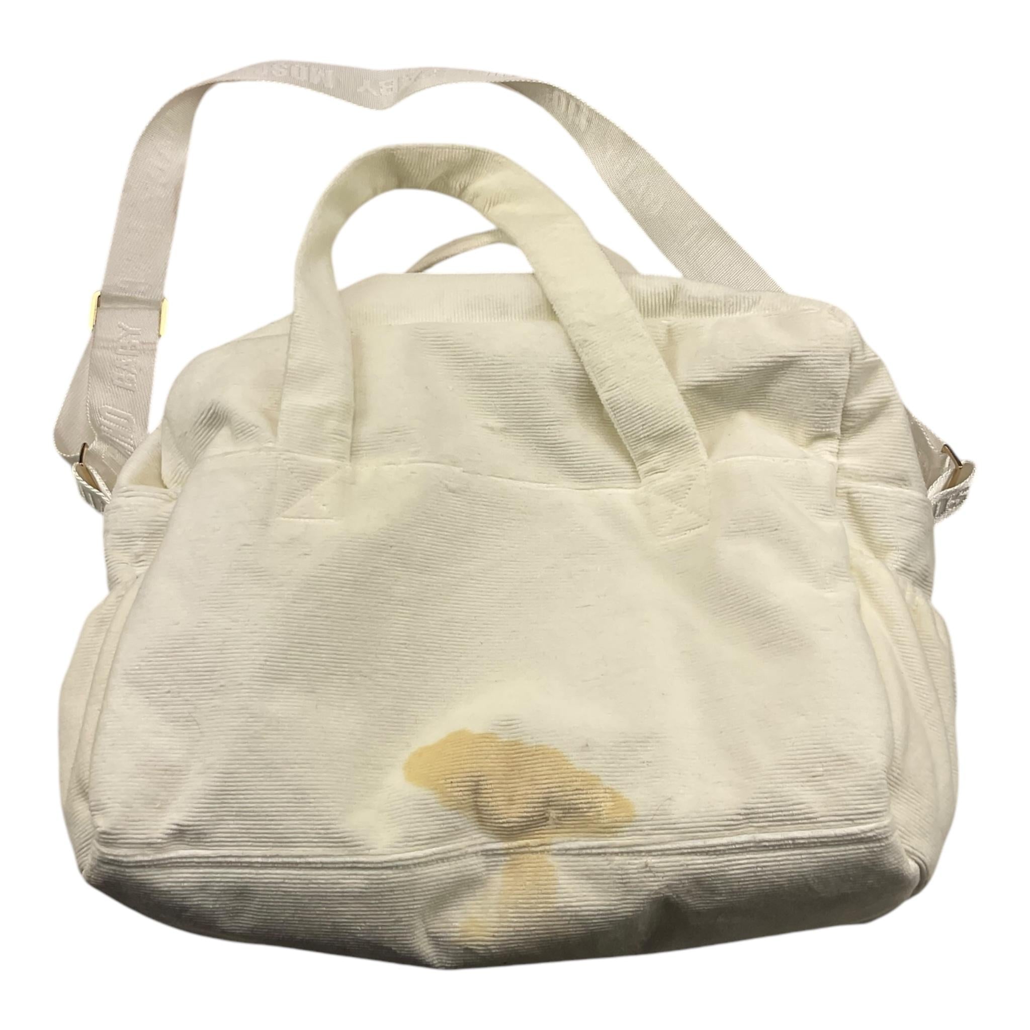 borsa premaman tinta unita con stampa MUX05I BIANCO MOSCHINO 