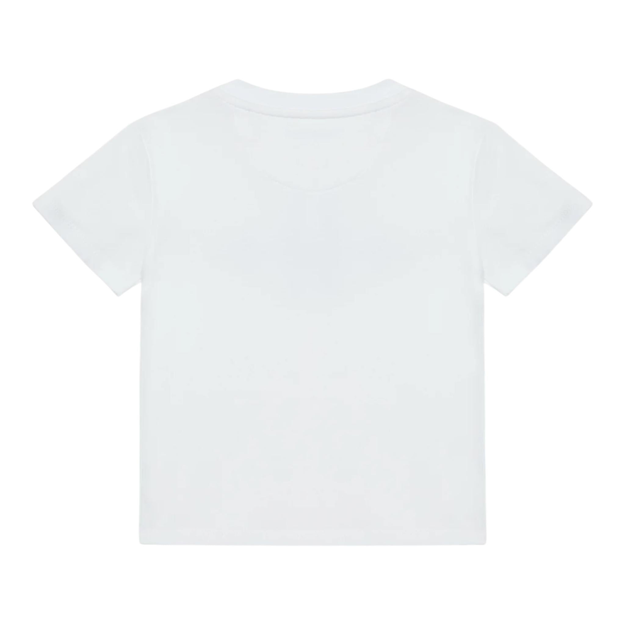 Calvin Klein T-Shirt Tinta Unita con Logo per Neonato IN0IN00011 BIANCO CALVIN KLEIN 
