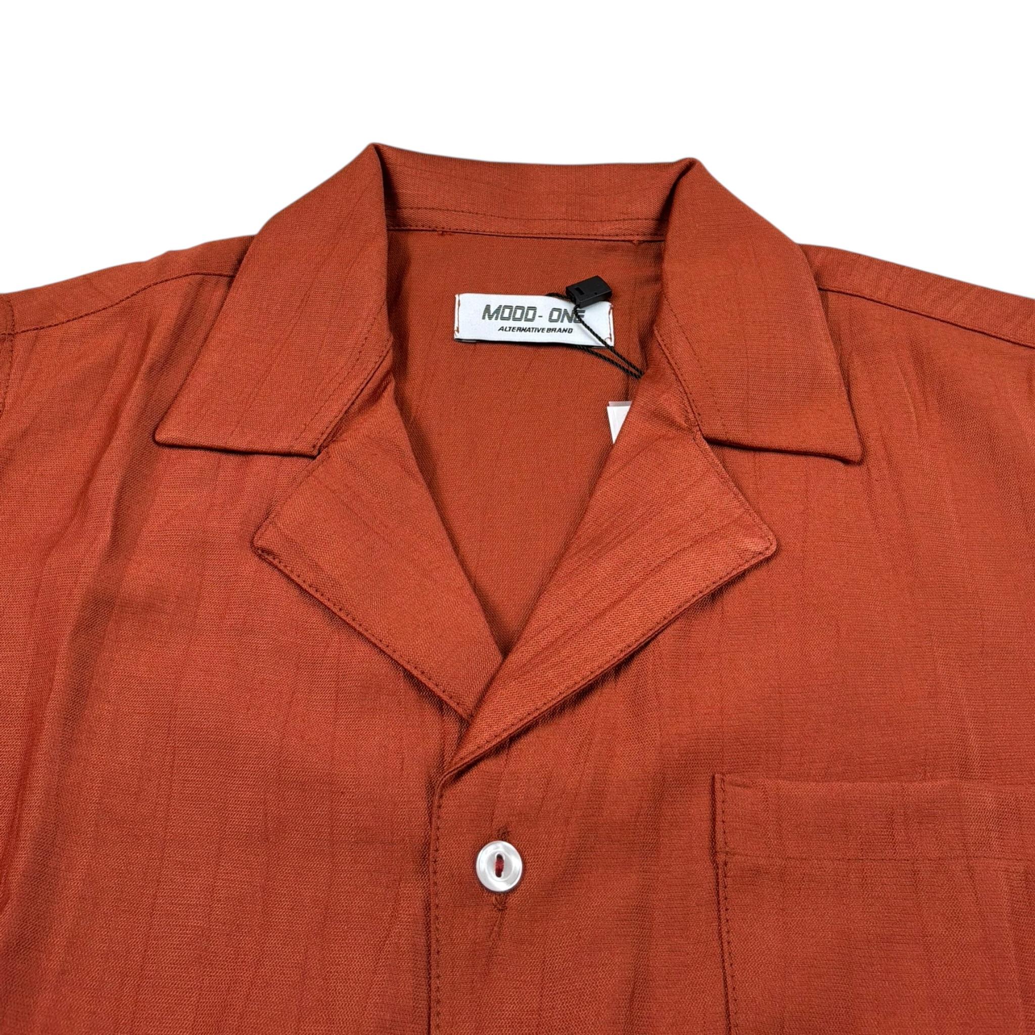 Mood_One Camicia Mezza Manica Tinta Unita per Bambino 3019 RUGGINE MOOD_ONE 