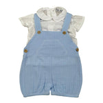 Babidu Completo 2 Pezzi Camicia-Salopette per Neonato 41457 BIANCO/AZZURRO BABIDU 