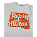 Refrigiwear T-Shirt Girocollo Tinta Unita con Logo per Bambino 121TRMJS25 BIANCO REFRIGIWEAR 