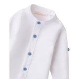 Mini Banda Camicia Manica Lunga tinta unita Collo Coreano Bianco per Neonato 3B603X BIANCO MINI BANDA 