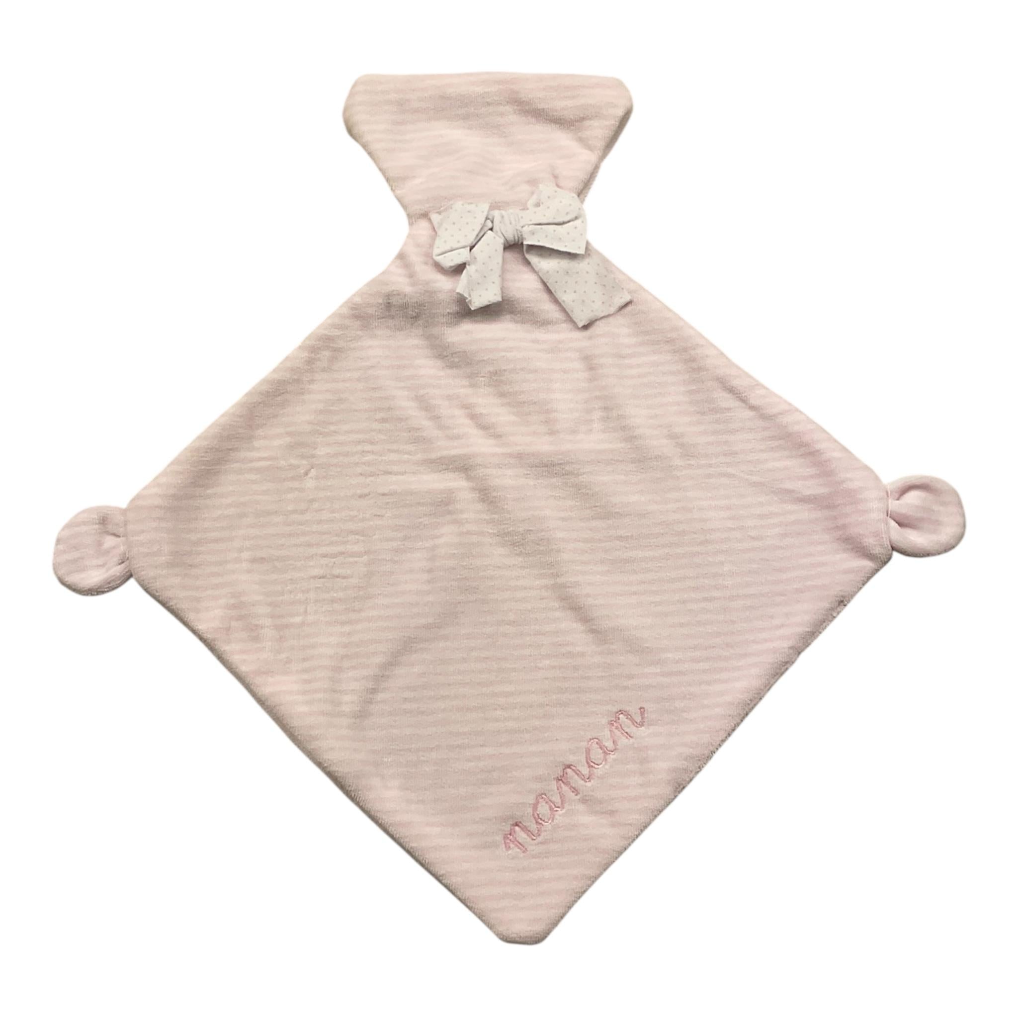 NANAN fazzoletto tinta unita in ciniglia Rosa per Neonata CON003R ROSA NANAN 